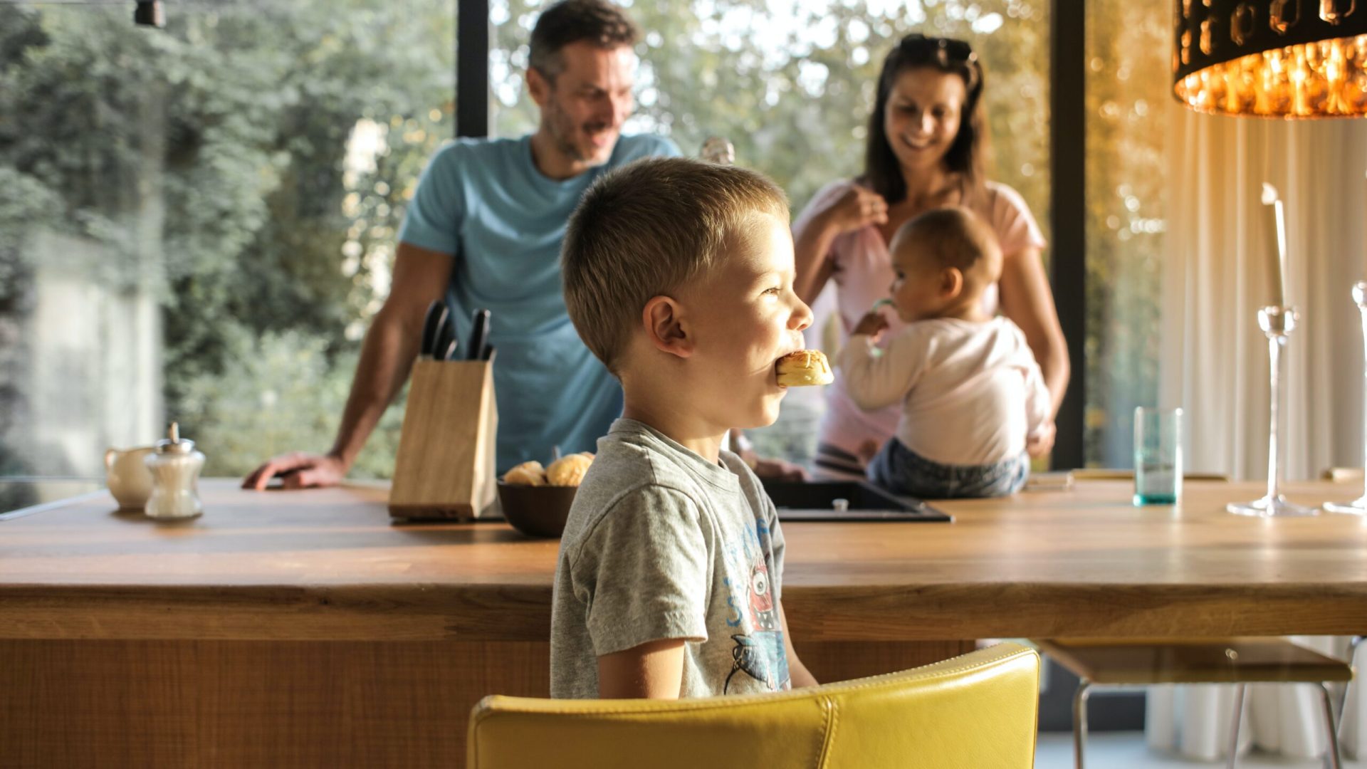 Happy Homeowners in Kitchen